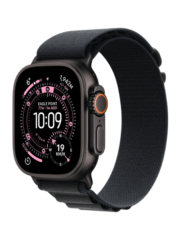 Apple Watch Ultra 3 49mm 2025 Black Titanium Case with Black Alpine Loop