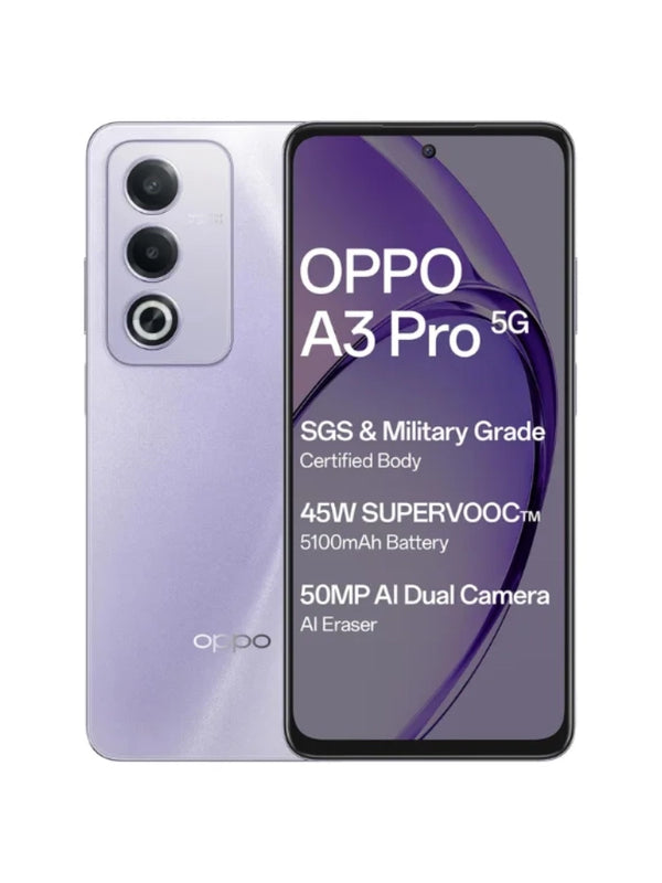 Oppo A3 Pro 5G 8GB 256GB Moonlight Purple – UAE Version